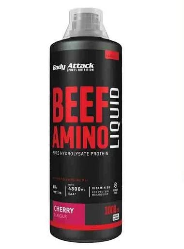 Body Attack Beef Amino Liquid 1000ml - Flüssige Aminosäuren in 2 Geschmacksrichtungen - jostefitvita.de