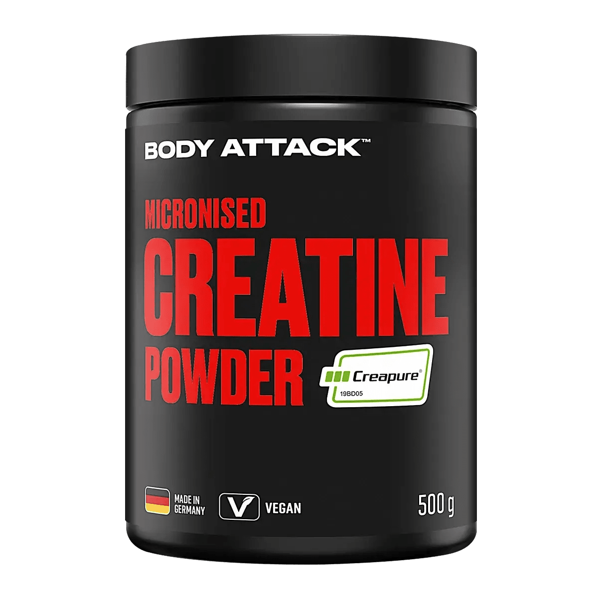Body Attack Creatine CREAPURE Powder 500g – Mikronisiertes Kreatin - Monohydrat - jostefitvita.de