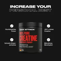 Body Attack Lipo 100 + Pure Creatine 300g Bundle - Aktionspaket