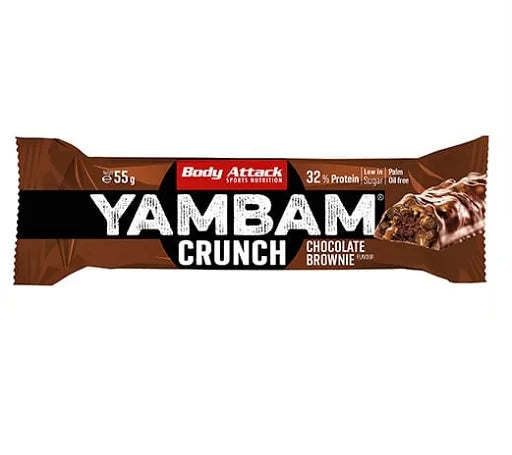 Body Attack YAMBAM CRUNCH Protein Riegel (15x55g) 2 Verschiedene Geschmacks