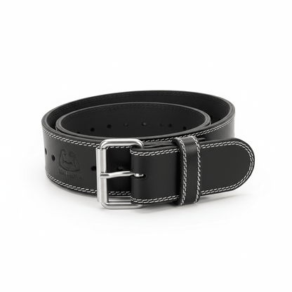 Chiba Trainingsgürtel 40810 Schwarz - Ledergürtel für Krafttraining - jostefitvita.de