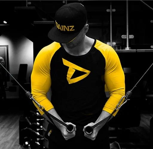 Dedicated Raglan-Shirt 3/4 Ärmel - Fitness-Shirt mit Logo-Aufdruck