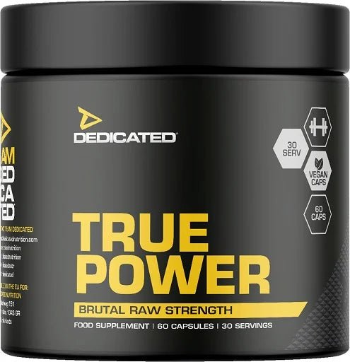 Dedicated True Power 60 Kapseln - Testosteron Booster Komplex - jostefitvita.de