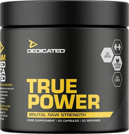 Dedicated True Power 60 Kapseln - Testosteron Booster Komplex - jostefitvita.de