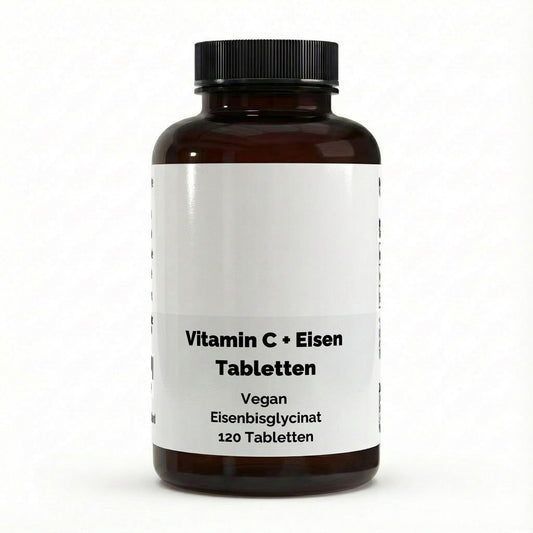 Eisen + Vitamin C - 120 vegane Tabletten - jostefitvita.de