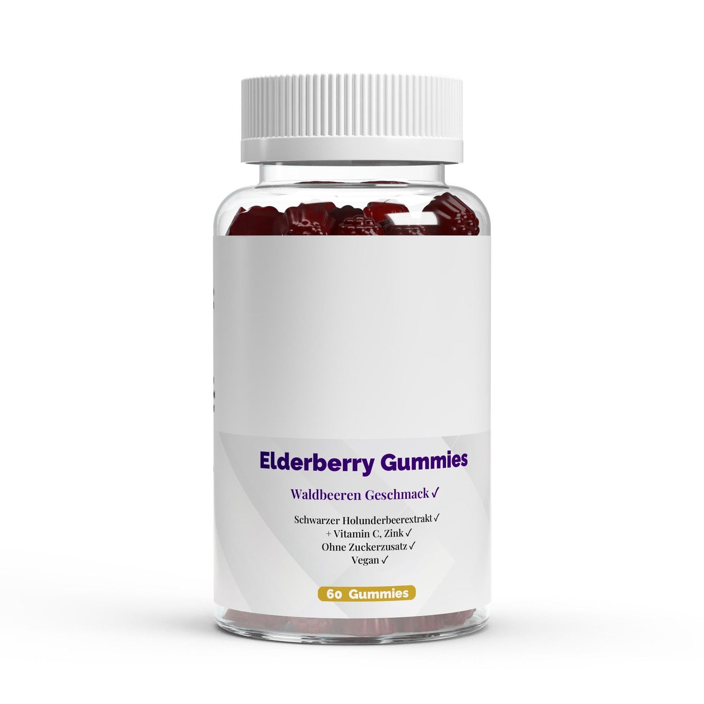 Elderberry + Vitamin C + Zink Gummies - 60 Stk. - jostefitvita.de