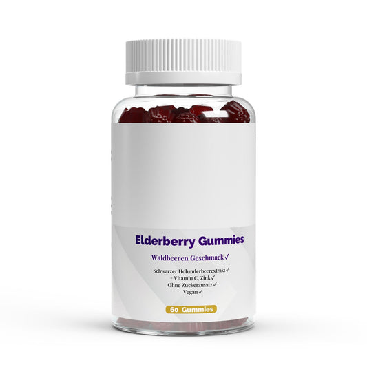 Elderberry + Vitamin C + Zink Gummies - 60 Stk. - jostefitvita.de