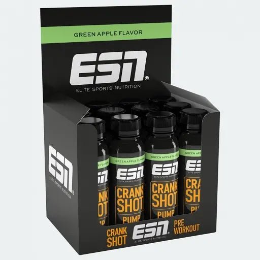 ESN Crank Pump Shot 12x95ml - Pre - Workout Getränk in 2 Geschmacksrichtungen - jostefitvita.de