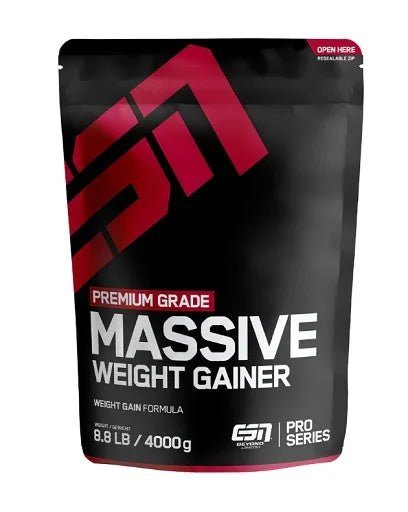 ESN Massive Weight Gainer 4000g - Kohlenhydrat - Protein Komplex | 2 Geschmacksrichtungen - jostefitvita.de