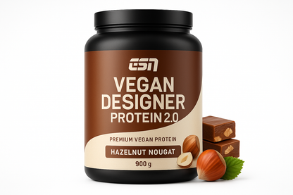 ESN Vegan Designer Protein 2.0 900g Hazelnut Nougat