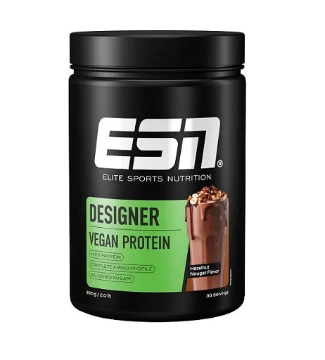 ESN Vegan Designer Protein 2.0 900g(Milk Chocolate/Cinnamon Cereal/Hazelnut Nougat)