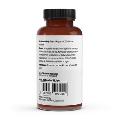 Gepuffertes Vitamin C 500mg + Magnesium - 240 Kapseln - jostefitvita.de