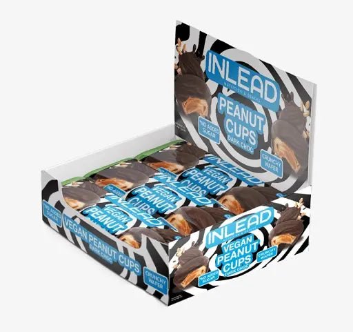 INLEAD Peanut Cups - Karton 15x50g Vegan Dark Chocolate - jostefitvita.de