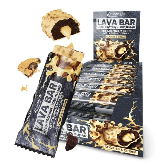 Ironmaxx Lava Bar 18x40g Cookies & Cream( 2 Verschiedene Geschmacks) - jostefitvita.de