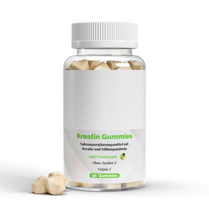 Kreatin Gummies - 90 Stück | Vegan & Zuckerfrei | Hochdosiert - jostefitvita.de