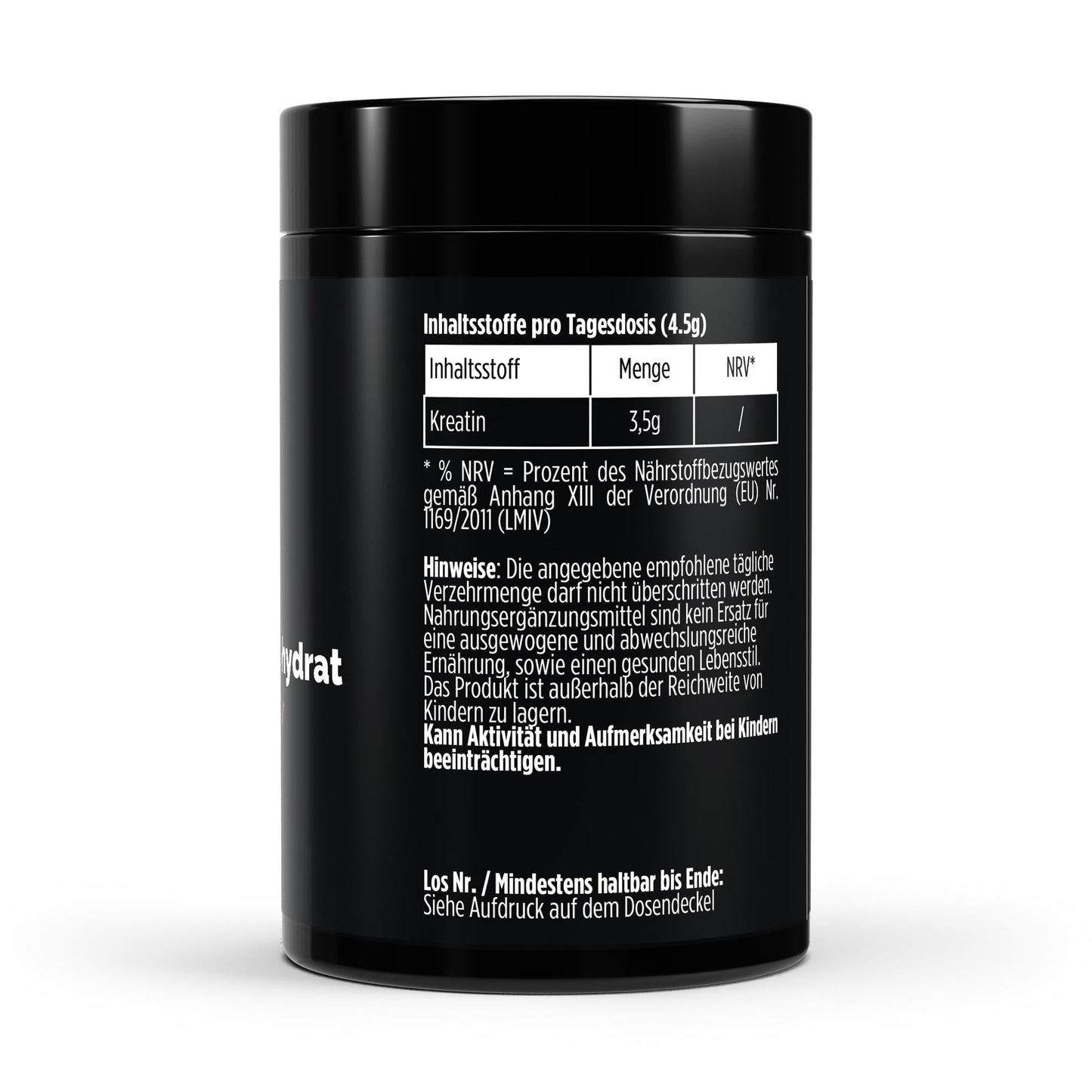 Kreatin Monohydrat 500g – Himbeer - Geschmack - jostefitvita.de