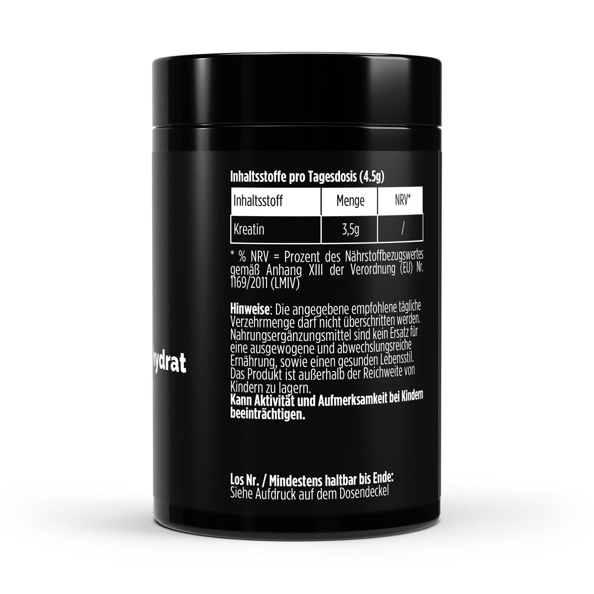 Kreatin Monohydrat 500g – Himbeer - Geschmack - jostefitvita.de