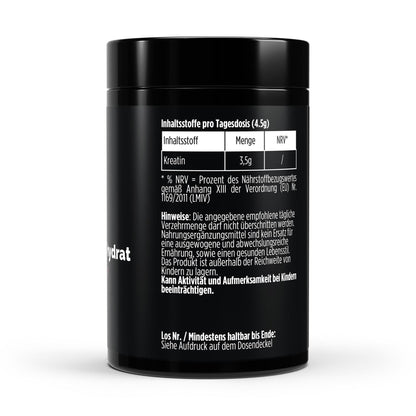 Kreatin Monohydrat 500g – Himbeer - Geschmack - jostefitvita.de