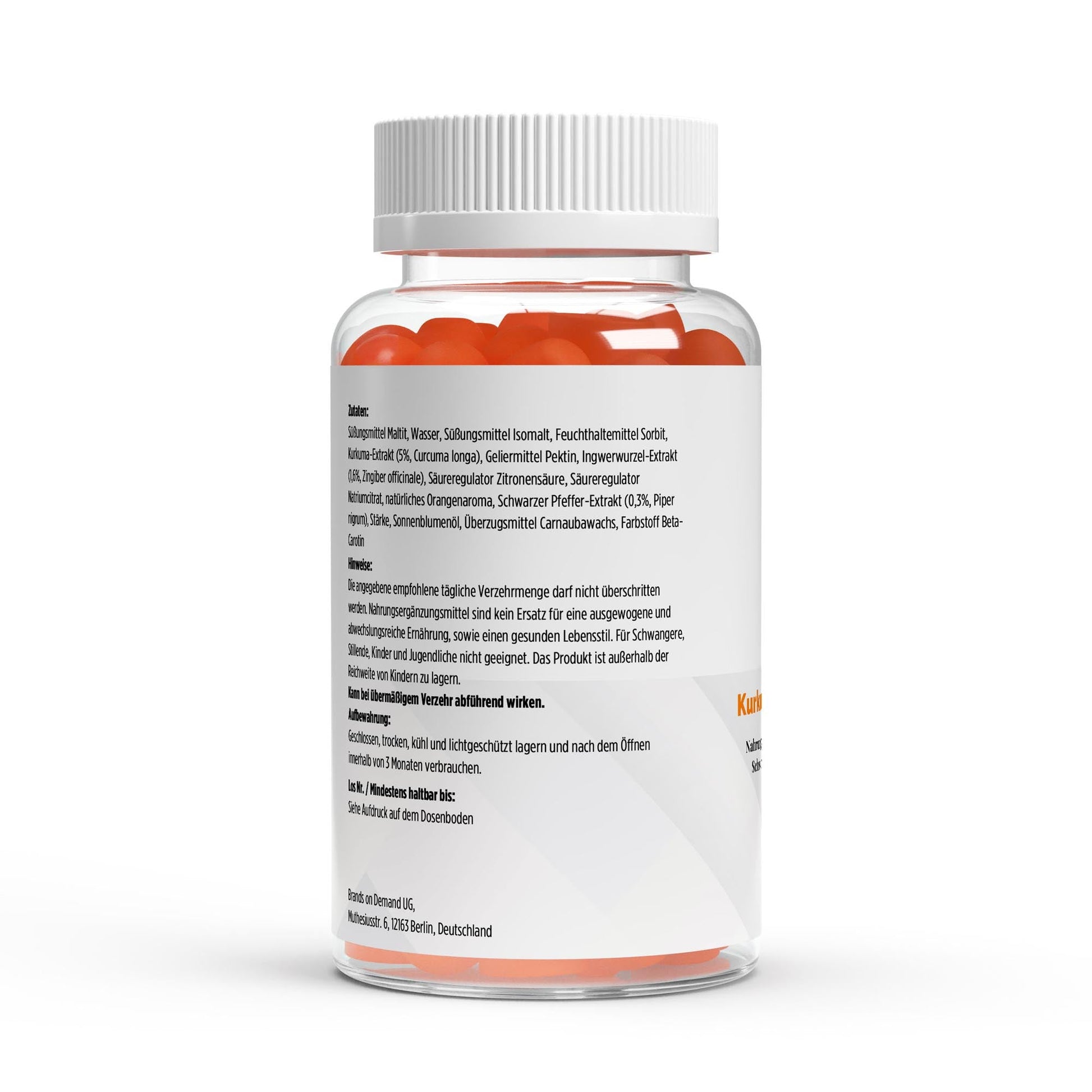 Kurkuma + Ingwer + Schwarzer Pfeffer Gummies - 60 Stk. - jostefitvita.de