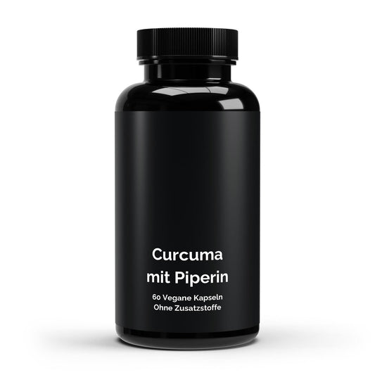 Kurkuma + Piperin 60 Kapseln - Hochdosiert mit Schwarzem Pfeffer | 2 Monate Vorrat - jostefitvita.de