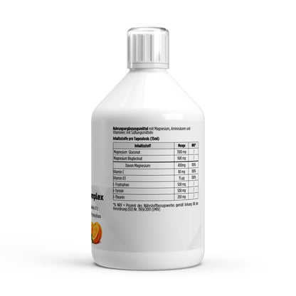 Magnesium Komplex Shots Plus+ 500ml - Hochdosiert mit Aminosäuren & Vitaminen - jostefitvita.de