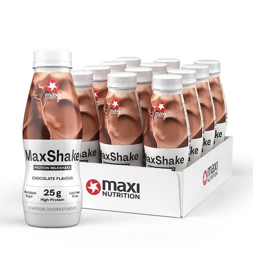MaxiNutrition MaxShake Protein Milkshake RTD 12x330ml - 3 Geschmacksrichtungen (zzgl. 3,34€ Pfand) - jostefitvita.de