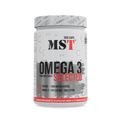MST Omega 3 Selected 500 Kapseln - Hochwertige Omega - 3 - Fettsäuren - jostefitvita.de
