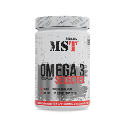 MST Omega 3 Selected 500 Kapseln - Hochwertige Omega-3-Fettsäuren