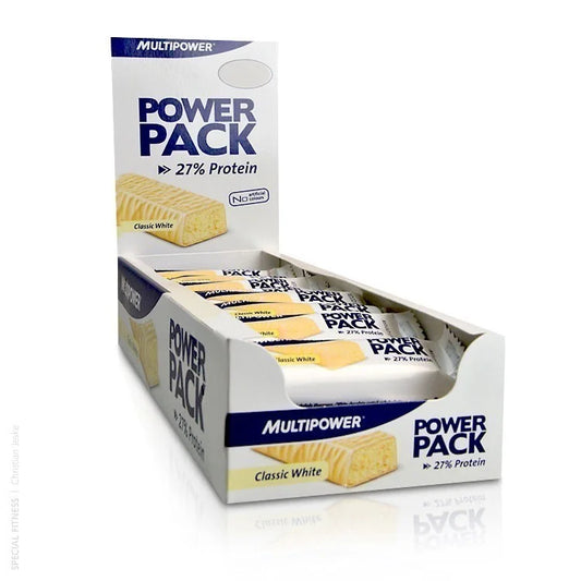 Multipower Power Pack Protein Bar 24x35g - Kompakte Proteinriegel in 2 Geschmacksrichtungen