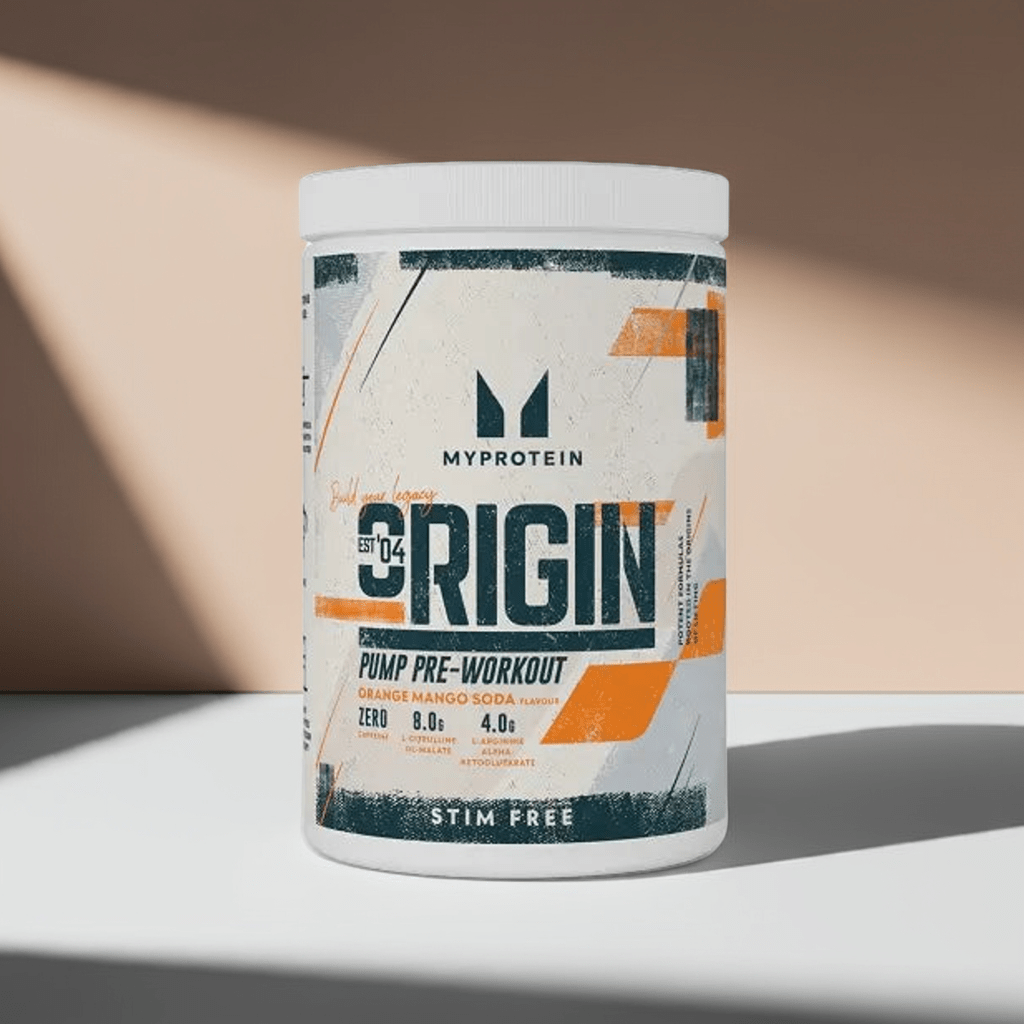 MyProtein Origin Pump 600g - Stimulanzienfreier Pre - Workout Booster(Orange Mango Soda) - jostefitvita.de
