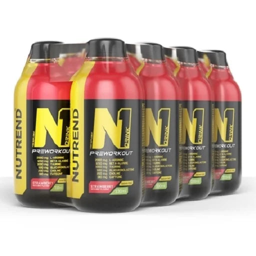 Nutrend N1 Preworkout Drink 8x330ml - Pre-Workout Getränk in 3 Geschmacksrichtungen (zzgl. 2,00€ Pfand)