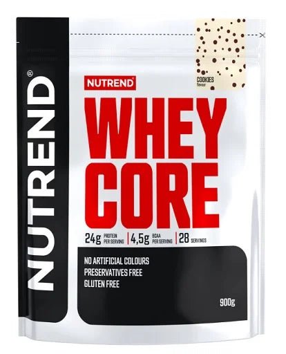 Nutrend Whey Core 900g - Premium Molkenprotein | Schokolade, Vanille, Erdbeere, Banane, Cookies & Cream - jostefitvita.de
