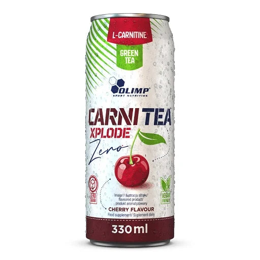 Olimp Carni Tea Xplode Zero Cherry 24x330ml - Energy Drink mit Kirschgeschmack