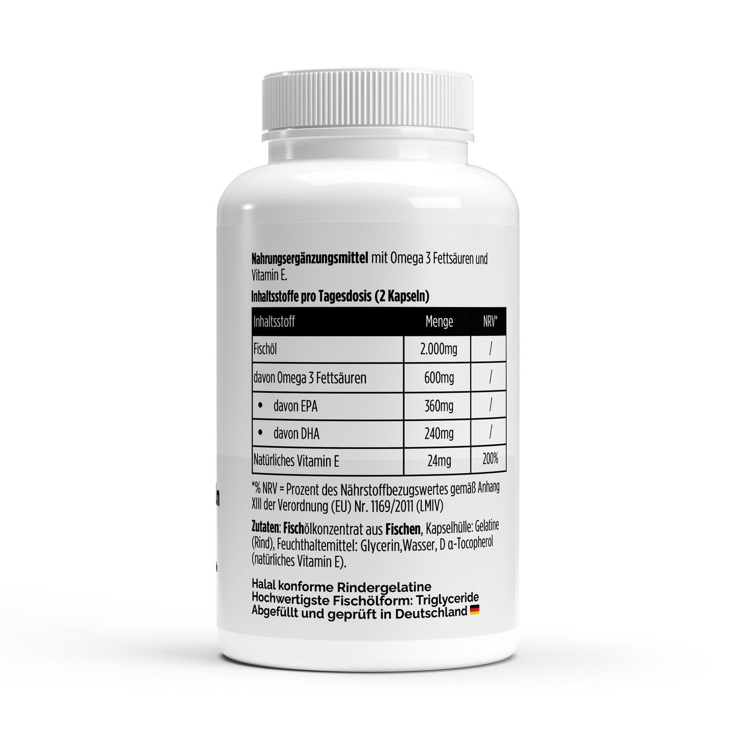 Omega 3 Triglyceride 18/12 - 120 Softgels | Halal - zertifiziert | EPA & DHA - jostefitvita.de