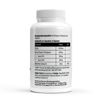 Omega 3 Triglyceride 18/12 - 120 Softgels | Halal - zertifiziert | EPA & DHA - jostefitvita.de