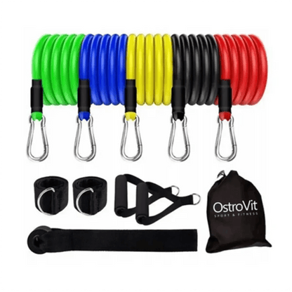 Ostrovit Resistance Bands Set 5 Stück - Fitnessbänder mit verschiedenen Widerstandsstufen - jostefitvita.de