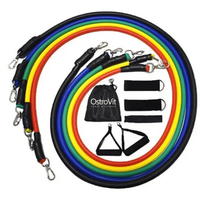 Ostrovit Resistance Bands Set 5 Stück - Fitnessbänder mit verschiedenen Widerstandsstufen - jostefitvita.de