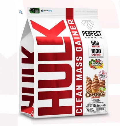 Perfect Sports Clean Mass Gainer 4,54kg - Hochwertiges Aufbau-Supplement (Schokolade, Vanilleeis, Banane)