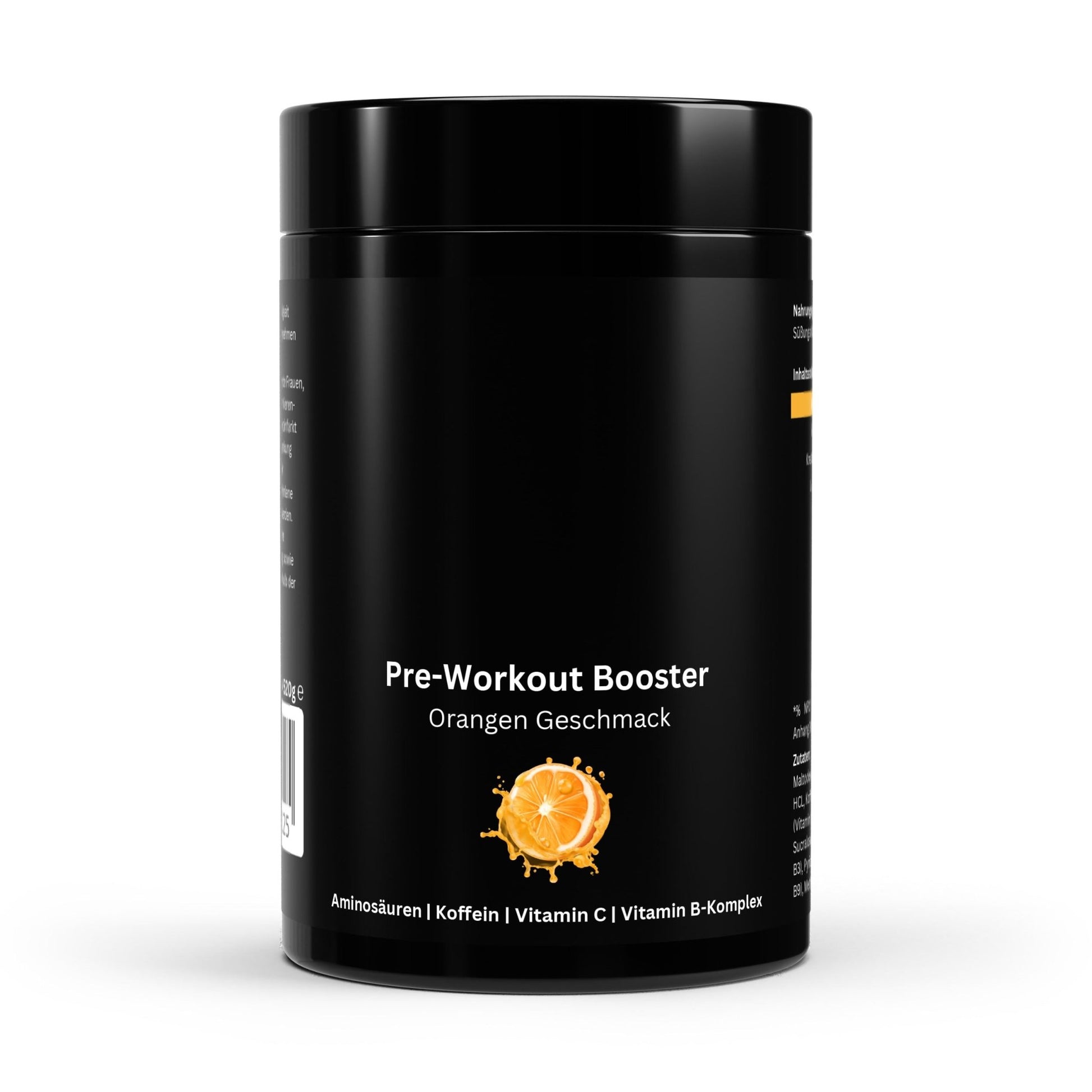 Pre-Workout Booster Orange 520g - Beta-Alanin, Kreatin & Koffein für Energie - jostefitvita.de