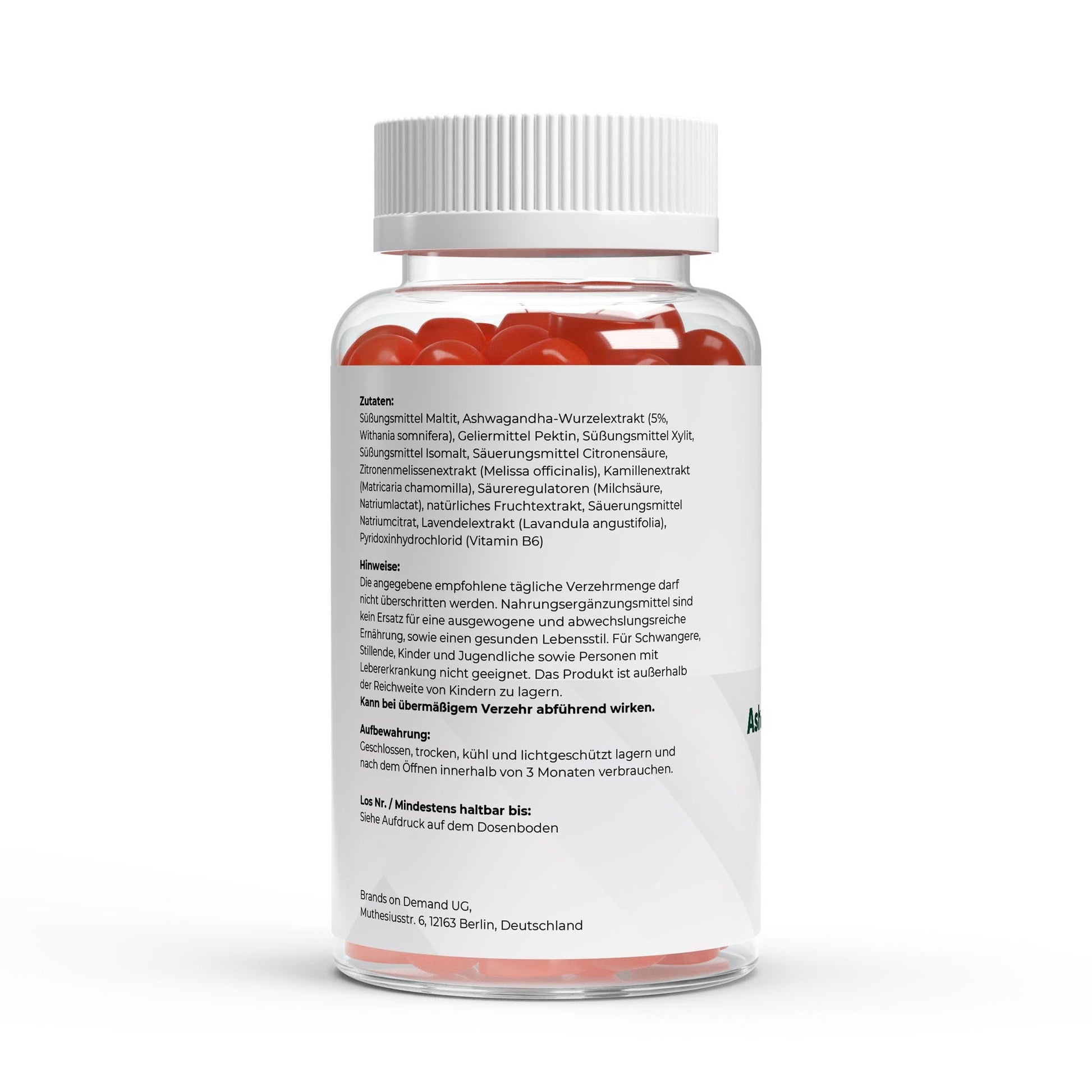 Premium Ashwagandha Gummies 300mg + Vitamin B6 - 60 vegane Fruchtgummis - jostefitvita.de