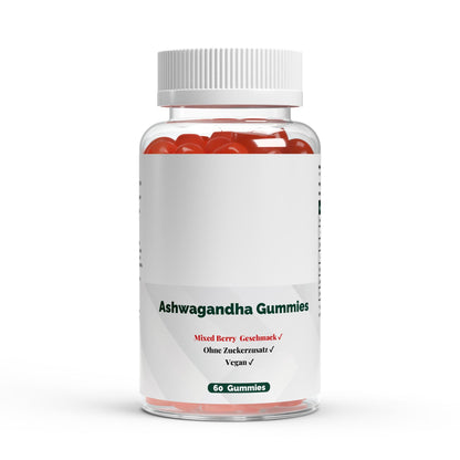 Premium Ashwagandha Gummies 300mg + Vitamin B6 - 60 vegane Fruchtgummis - jostefitvita.de