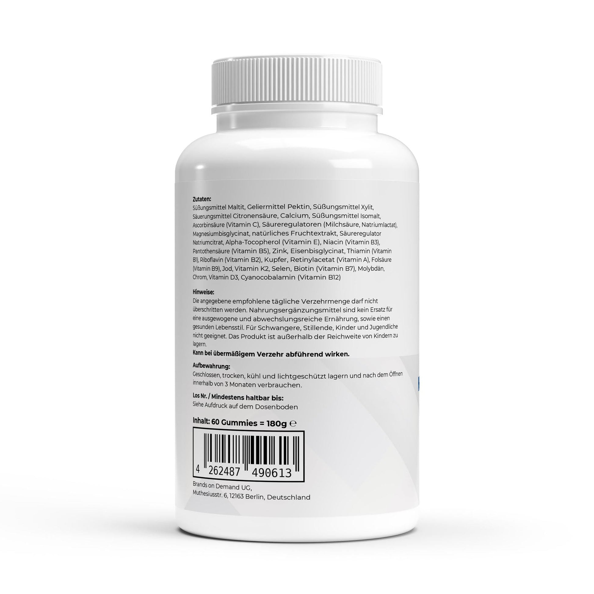 Premium Multivitamin + Mineral Gummies Vegan - 60 Stück Fruchtgummis ohne Zucker - jostefitvita.de