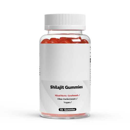 Premium Shilajit Gummies 1000mg + Vitamin C, B6, B12 - 60 Stück vegan - jostefitvita.de