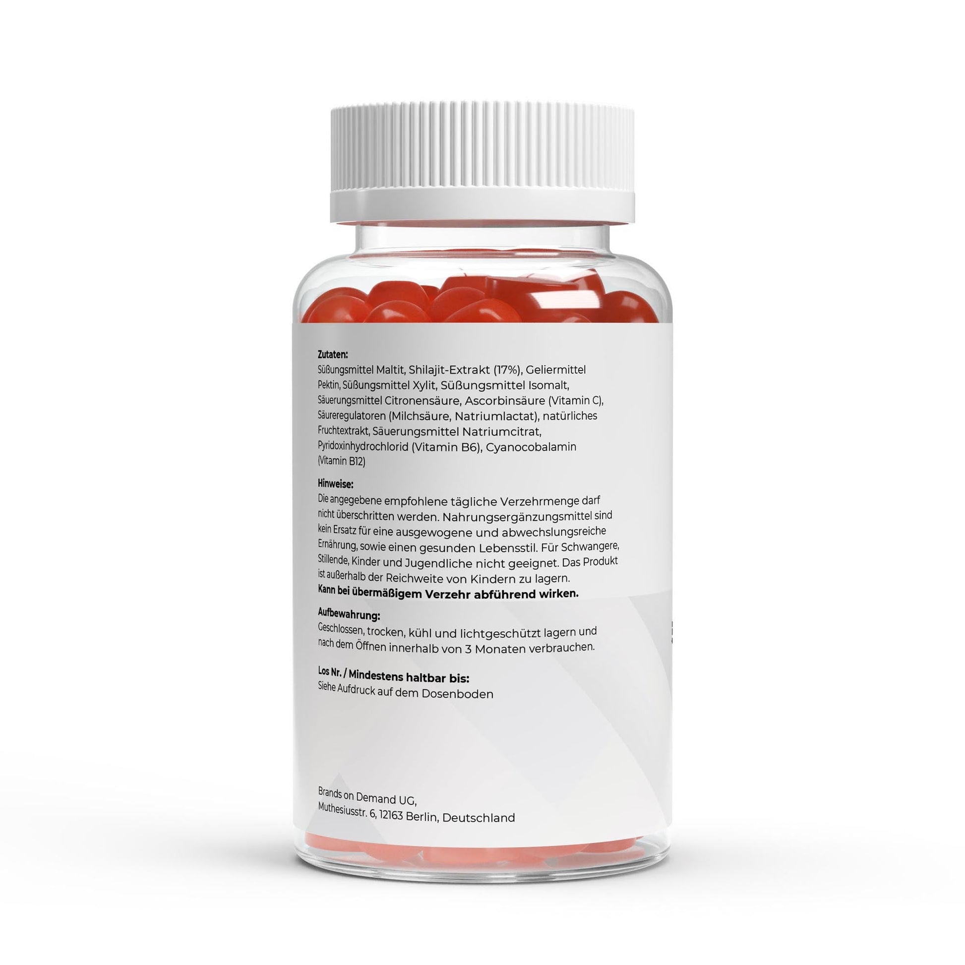 Premium Shilajit Gummies 1000mg + Vitamin C, B6, B12 - 60 Stück vegan - jostefitvita.de