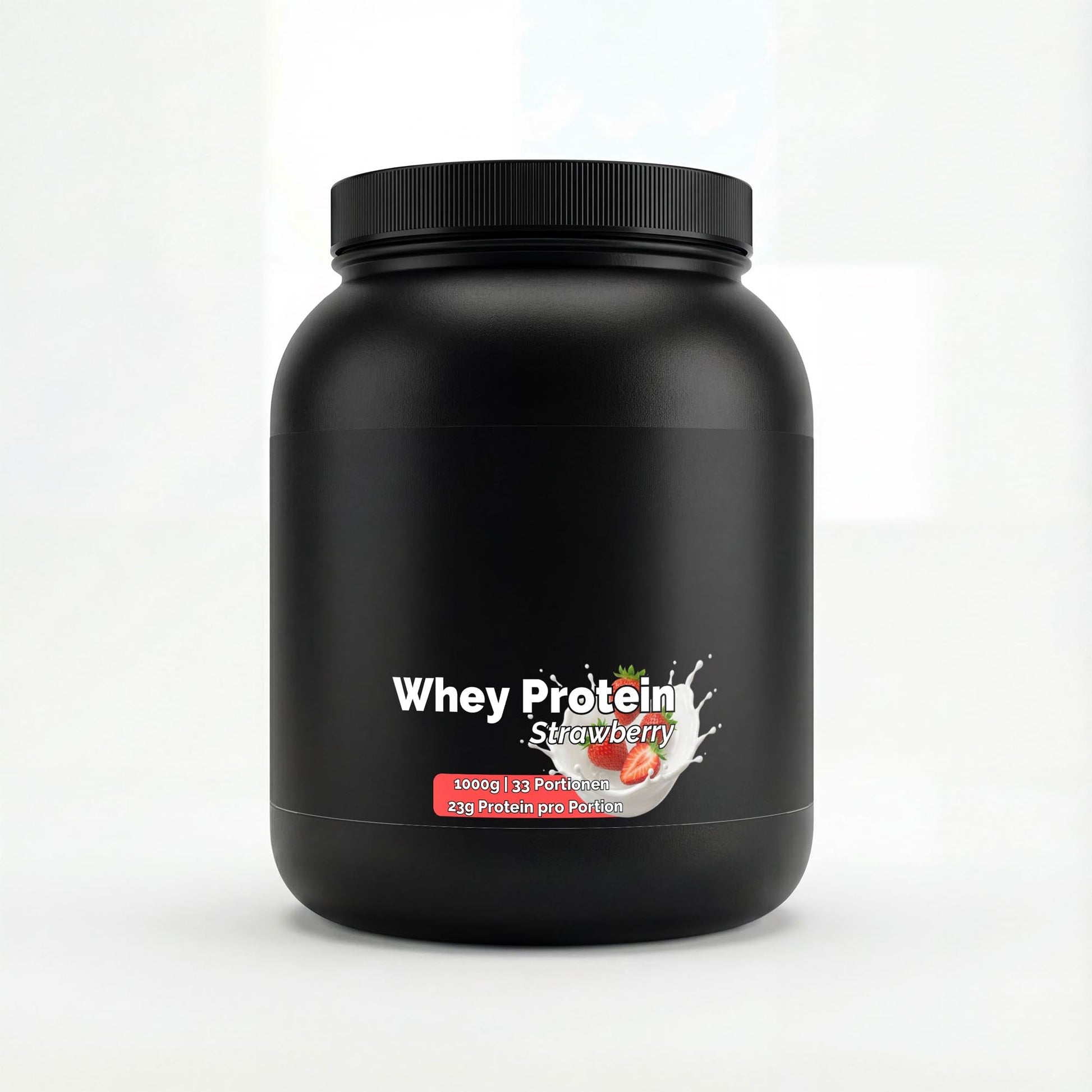 Premium Whey Protein Erdbeere 1kg - 94,85% Proteinkonzentrat | Muskelaufbau - jostefitvita.de