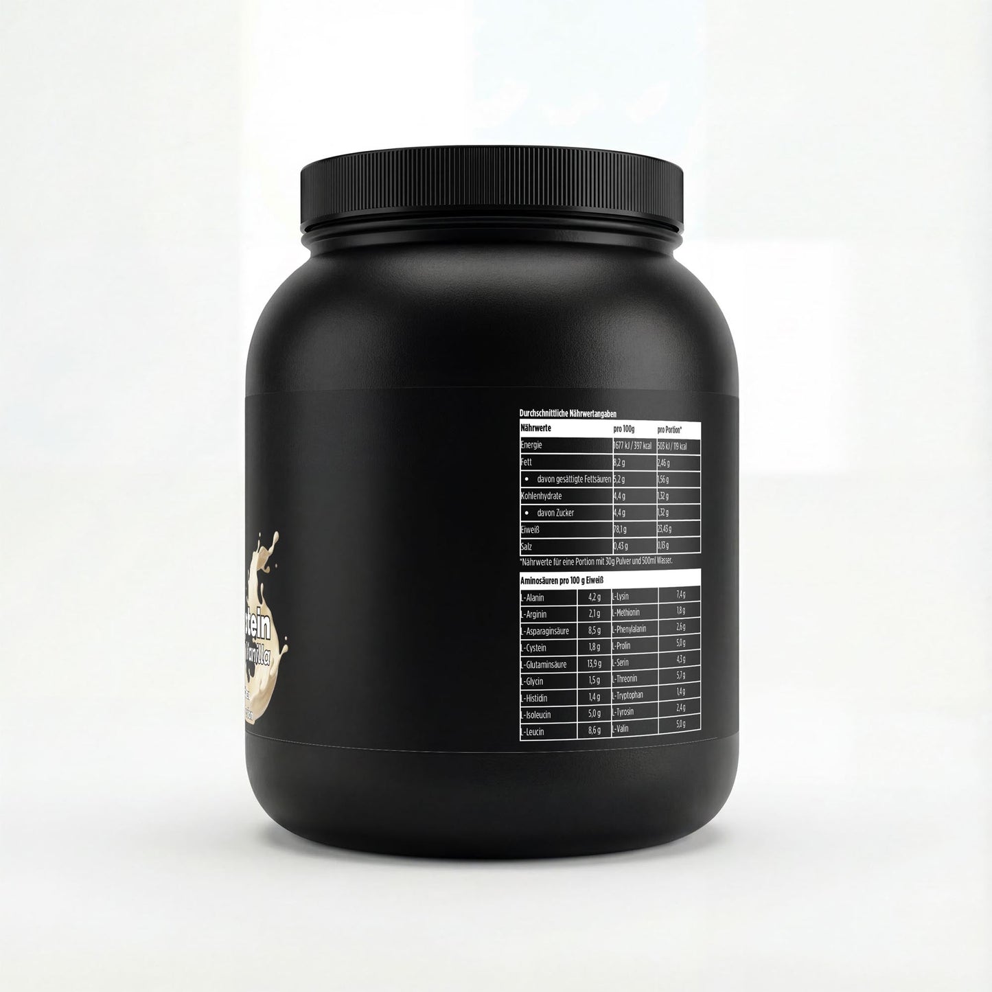 Premium Whey Protein Vanille 1kg - 94,85% Proteinkonzentrat | Muskelaufbau - jostefitvita.de