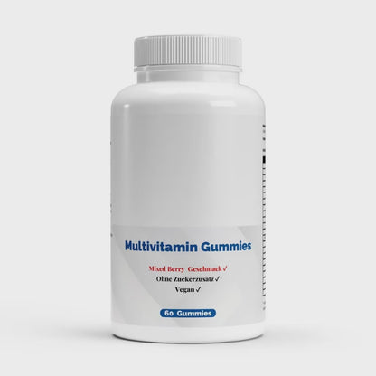 Premium Multivitamin + Mineral Gummies Vegan - 60 Stück Fruchtgummis ohne Zucker