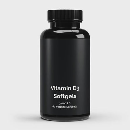 Vitamin D3 3.000 I.E - 60 vegane Softgels
