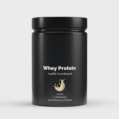 Premium Whey Protein Vanille 1kg - 94,85% Proteinkonzentrat | Muskelaufbau