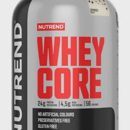 Nutrend Whey Core 1800g - Whey Proteinpulver Schokolade Vanille Erdbeere